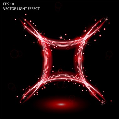 Işık efekti vektör büyü