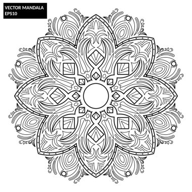 Mandala, Vektör Mandala, çiçek mandala