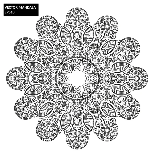 Mandala, Vector Mandala, floral mandala — Stock Vector