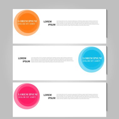 Vektör soyut tasarım pankartı şablonu.