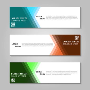 Vektör soyut tasarım pankartı şablonu.