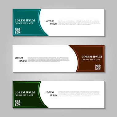 Vektör soyut tasarım pankartı şablonu.