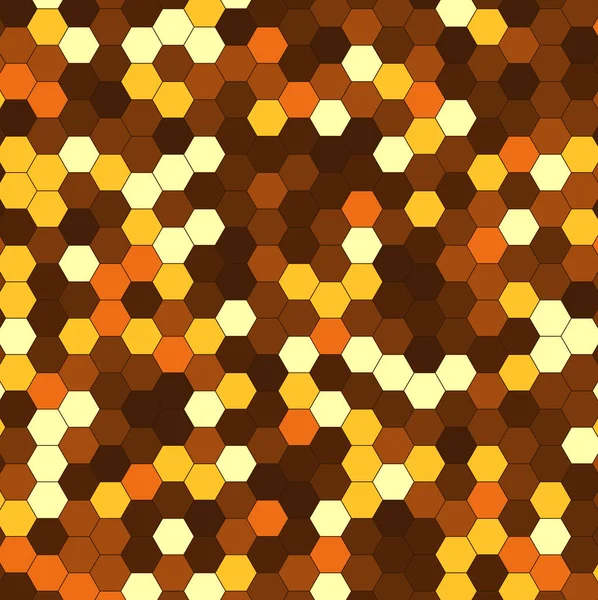 Abstracte achtergrond van veelkleurige zeshoek. — Stockvector