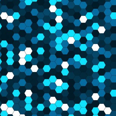 Çok renkli altıgen arka plan. 