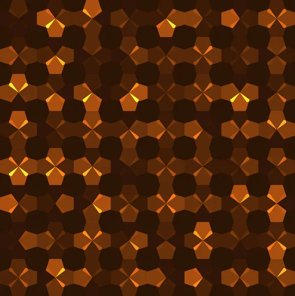 Abstrakt bakgrund av mångfärgade pentagoner — Stock vektor