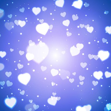 Sevgililer günü için soyut kızdırma yumuşak kalpler 