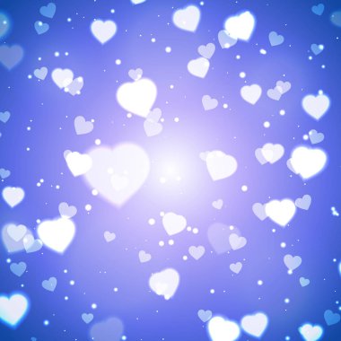 Sevgililer günü için soyut kızdırma yumuşak kalpler 