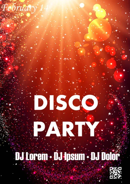 Disco night party — Stock Vector