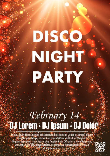 Disco night κόμμα — Διανυσματικό Αρχείο