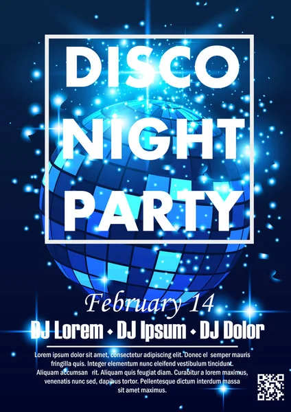 Disco night κόμμα — Διανυσματικό Αρχείο