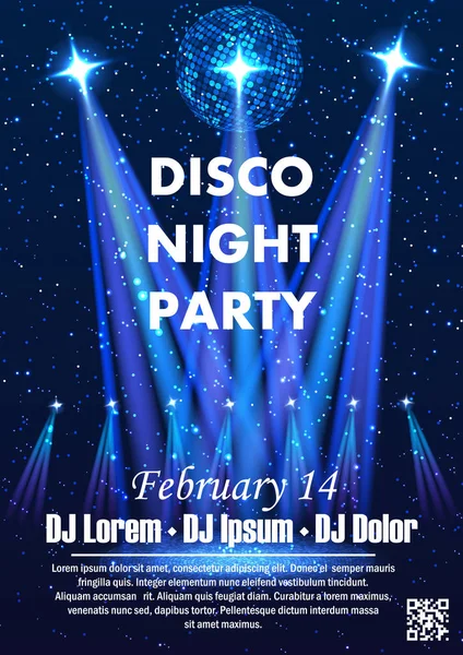 Disco night κόμμα — Διανυσματικό Αρχείο