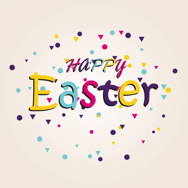 Happy Easter colorful lettering — Stock Vector