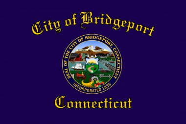 Bridgeport şehrin Connecticut'taki, ABD bayrağı