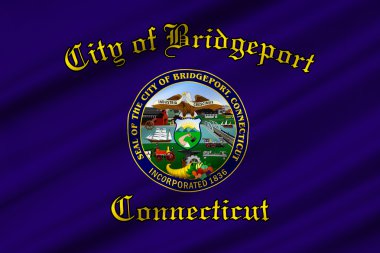 Bridgeport şehrin Connecticut'taki, ABD bayrağı