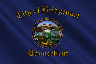Bridgeport şehrin Connecticut'taki, ABD bayrağı
