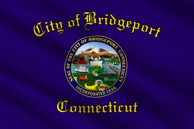 Bridgeport şehrin Connecticut'taki, ABD bayrağı