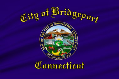 Bridgeport şehrin Connecticut'taki, ABD bayrağı