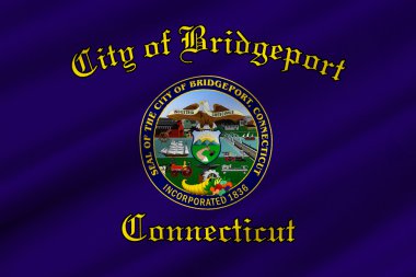 Bridgeport şehrin Connecticut'taki, ABD bayrağı