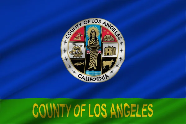 Bandeira do Condado de Los Angeles, Califórnia, EUA — Fotografia de Stock