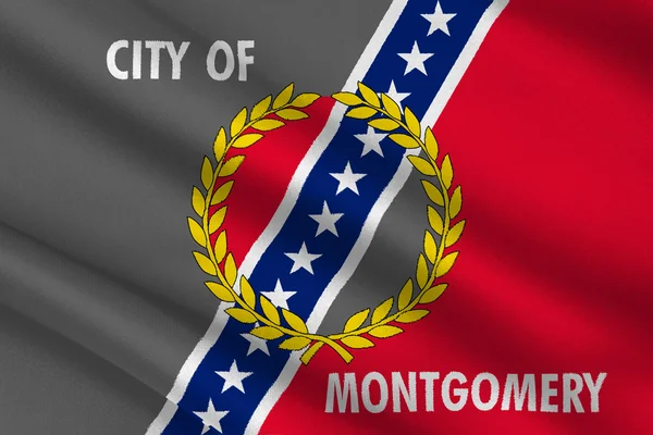 Bandera de Montgomery inl Alabama, Estados Unidos — Foto de Stock