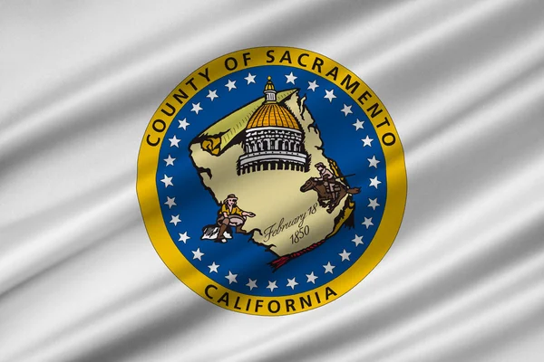 Flagga Sacramento County, Kalifornien, Usa — Stockfoto