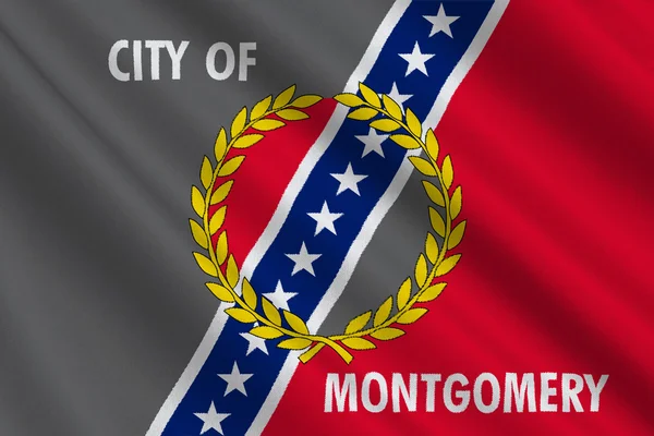Bandera de Montgomery inl Alabama, Estados Unidos — Foto de Stock