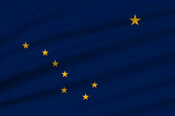 Vlag van alaska, Verenigde Staten — Stockfoto