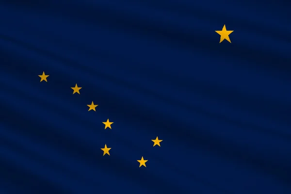 Flaga stanowa Alaski, Stany Zjednoczone Ameryki — Zdjęcie stockowe