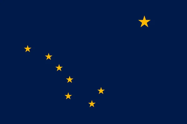 Vlajka státu Aljaška, usa — Stock fotografie