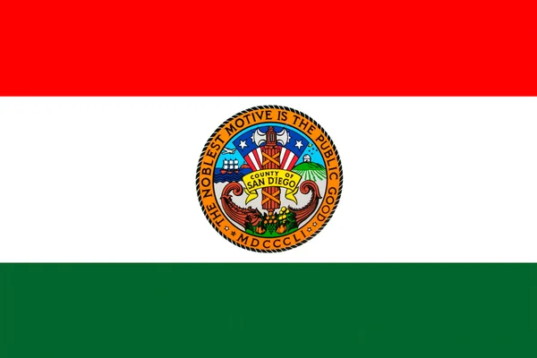 Bandeira do Condado de San Diego, Califórnia, EUA — Fotografia de Stock
