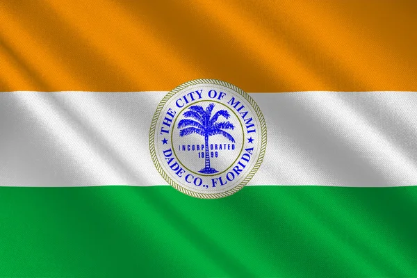 Bandeira da cidade de Miami, na Flórida, EUA — Stock Photo © dique.bk.ru #127546074