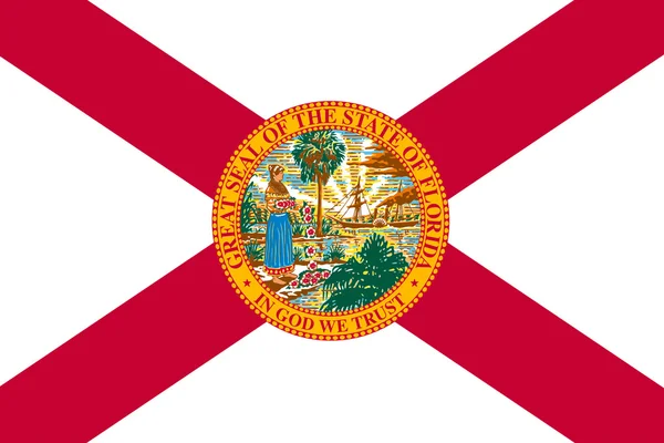 Bandeira da Flórida, EUA — Fotografia de Stock