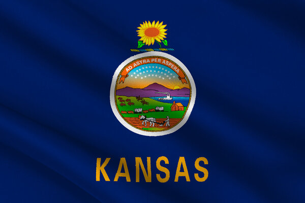 Флаг Канзаса, США
