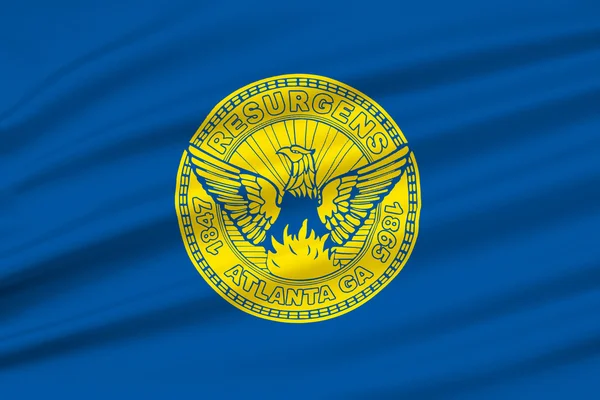 Vlajka města Atlanty v Georgii, Usa — Stock fotografie