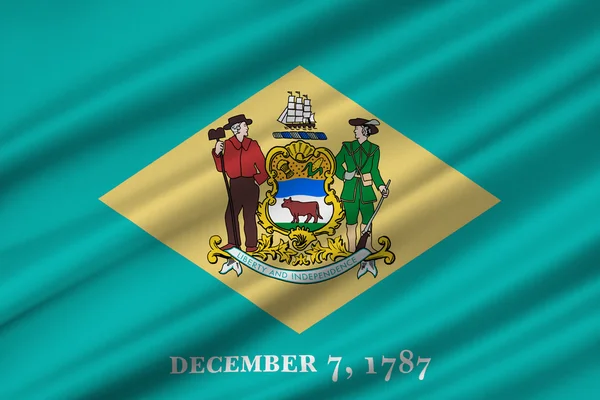 깃발의 델라웨어, 미국 — 스톡 사진