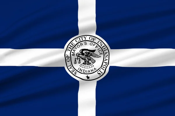 Indiana, Amerikai Egyesült Államok zászlaja — Stock Fotó
