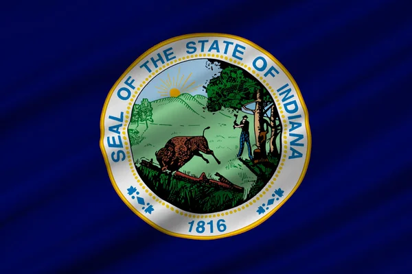 Bandeira de Indiana, EUA — Fotografia de Stock