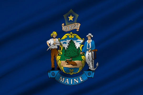 Drapeau de Maine, États-Unis — Photo