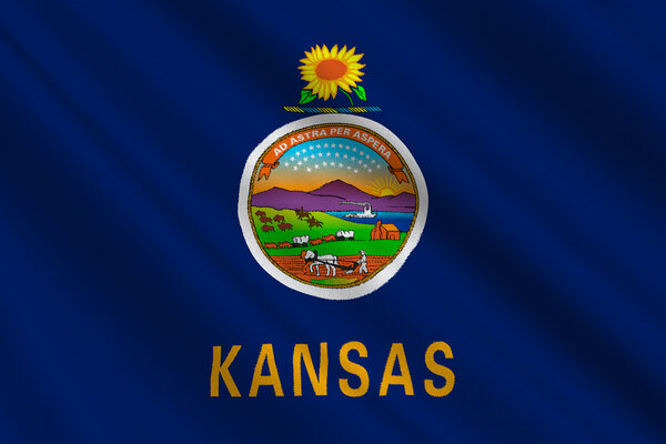 Флаг Канзаса, США
