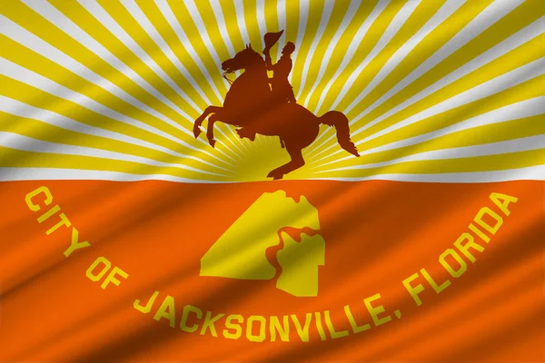 Flag of Jacksonville in Florida, USA
