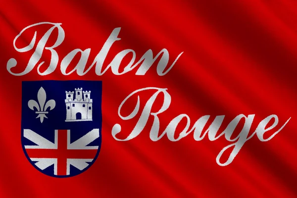 Drapeau de Baton Rouge à Louisiane, États-Unis — Photo