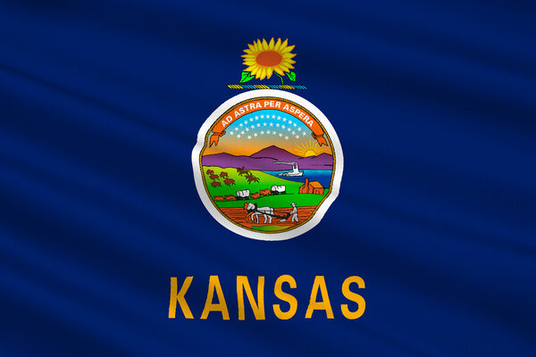 Флаг Канзаса, США
