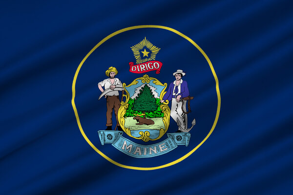 Флаг Мэна, США
