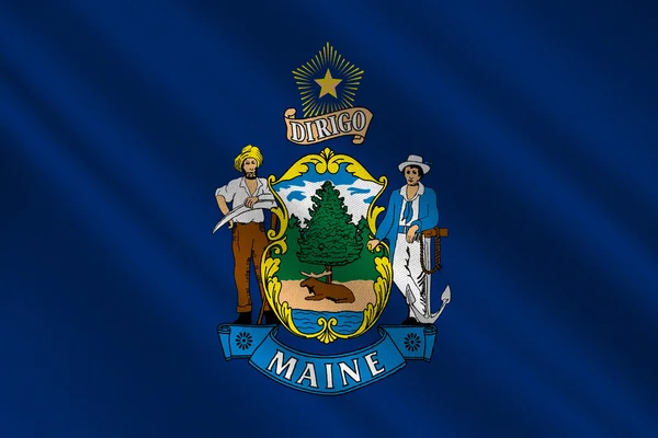 Drapeau de Maine, États-Unis — Photo