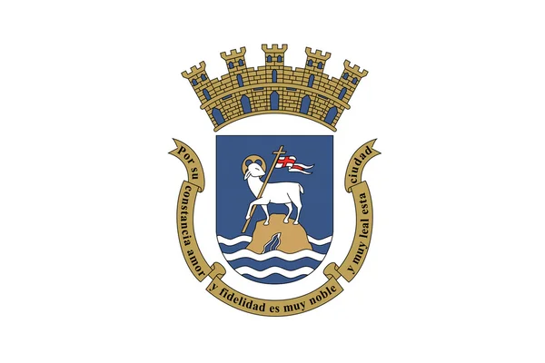 Flagge von san juan, puerto rico, USA — Stockfoto