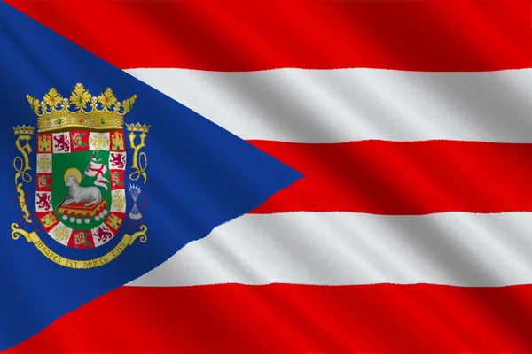 Bandeira de Puerto Rico, Estados Unidos — Fotografia de Stock