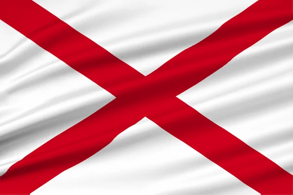 Flag of Alabama, USA — Stock Photo, Image