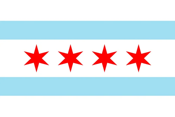 Flag of Chicago, USA — Stock Photo, Image