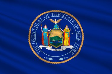 Flag of New York, USA clipart