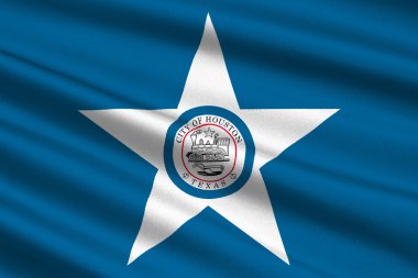 Houston şehir Texas, ABD bayrağı